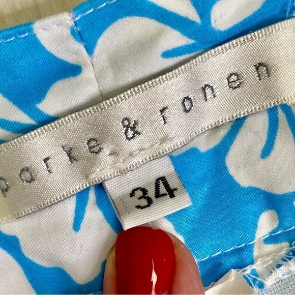 Parke and Ronan Aqua blue Hawaiian swim shorts size 34 - Picture 11 of 11